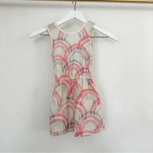 Tea Collection Pastel Rainbow Sleeveless Romper
